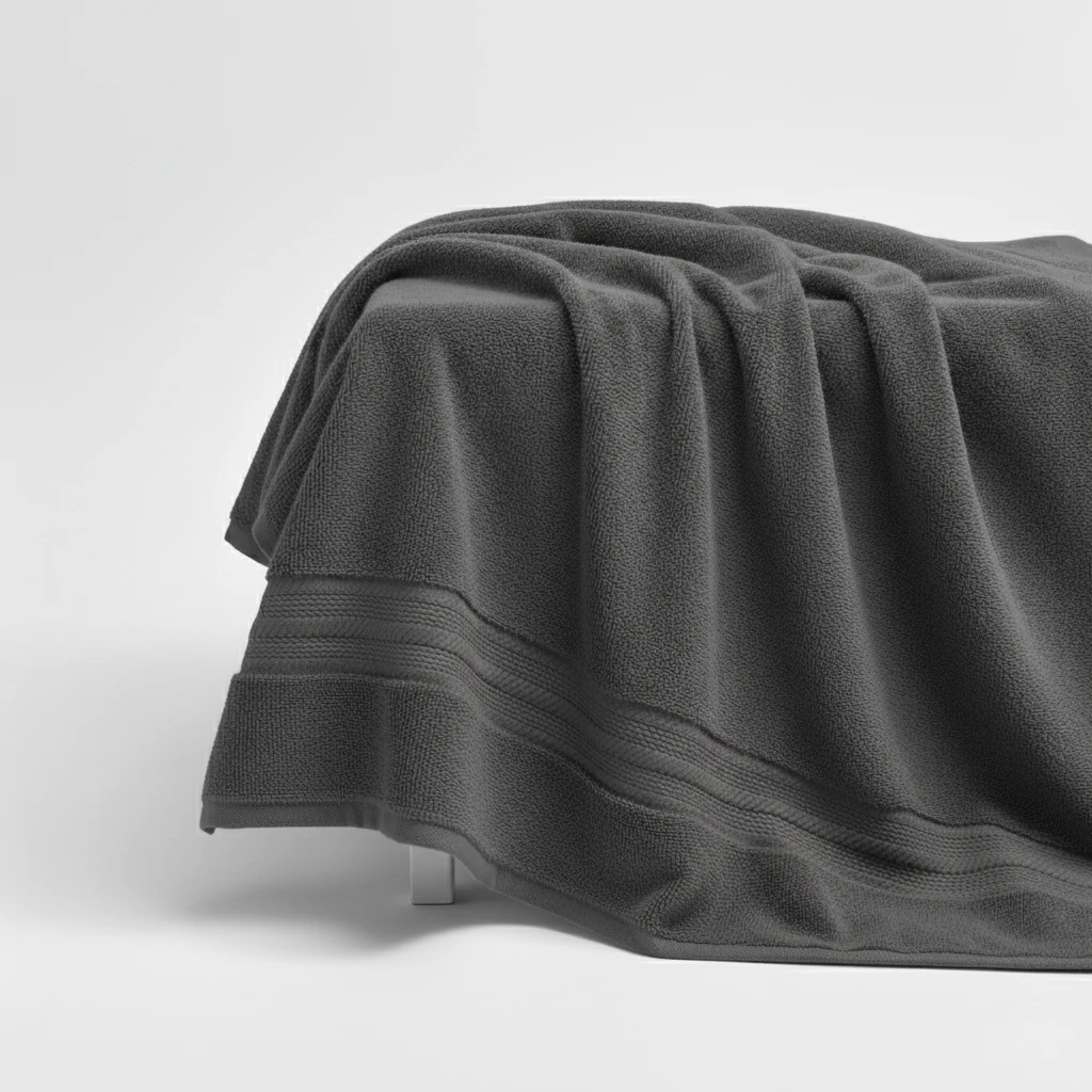 Dark Grey Bathsheet Towel 100% Cotton Ultra-Soft, Highly Absorbent & Quick Dry Home Terry