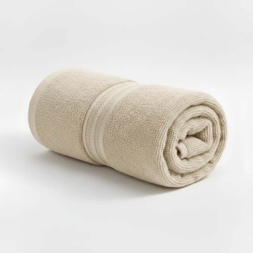 Beige Face Towel 100% Cotton Ultra-Soft, Highly Absorbent & Quick Dry Home Terry