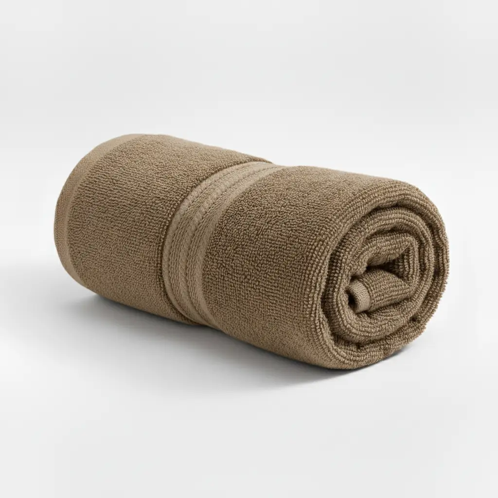 Olive Brown Face Towel 100% Cotton Ultra-Soft, Highly Absorbent & Quick Dry Home Terry