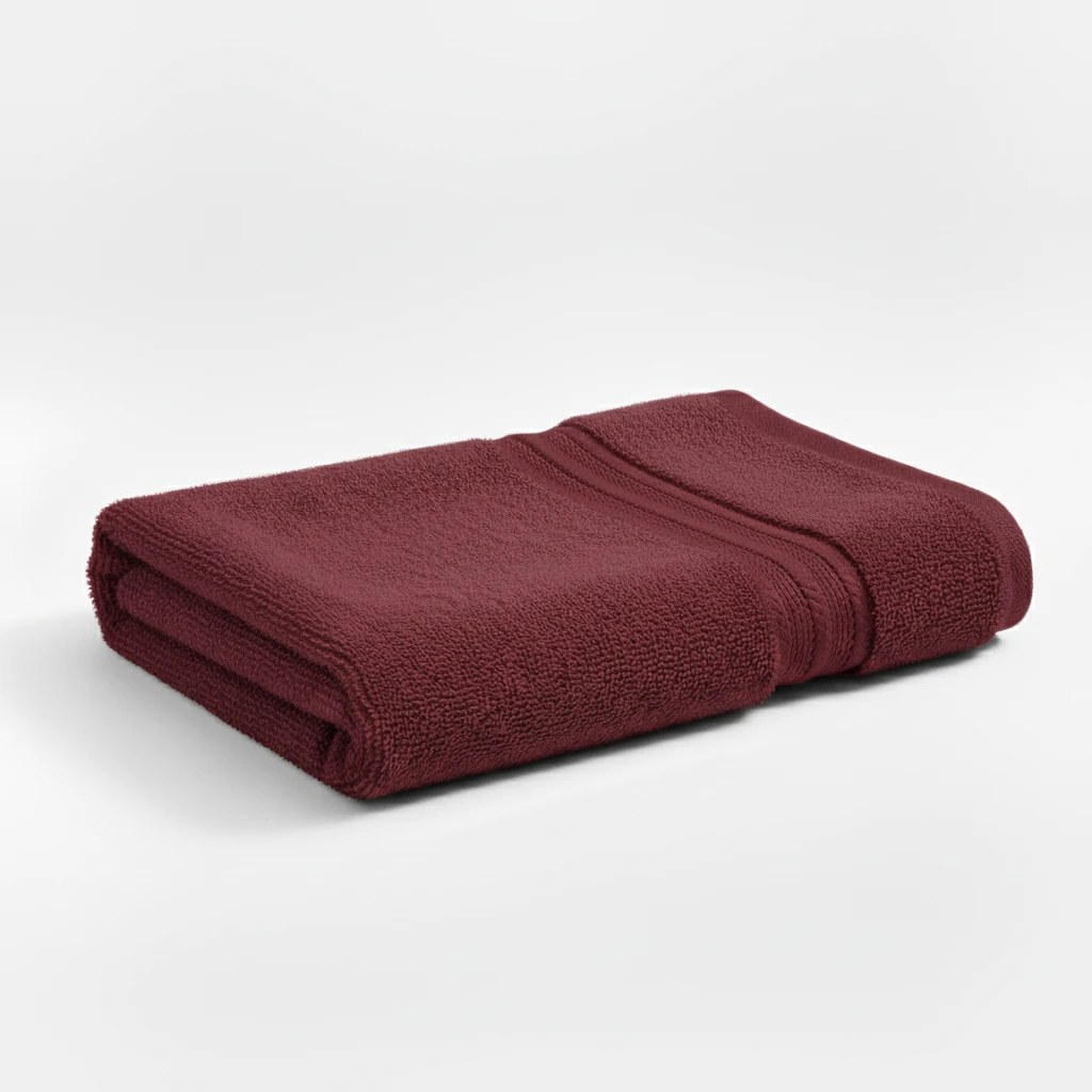 Burgundy Red Hand Towel 100% Cotton Ultra-Soft, Highly Absorbent & Quick Dry Home Terry